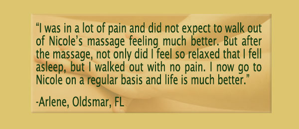 Testimonials for Clearwater, FL and Palm Harbor, FL Day Spa